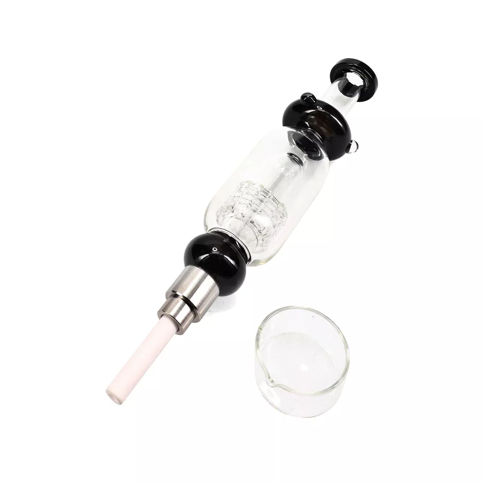 Lab Tower Glass Matrix Perc Nectar Collector Dabber
