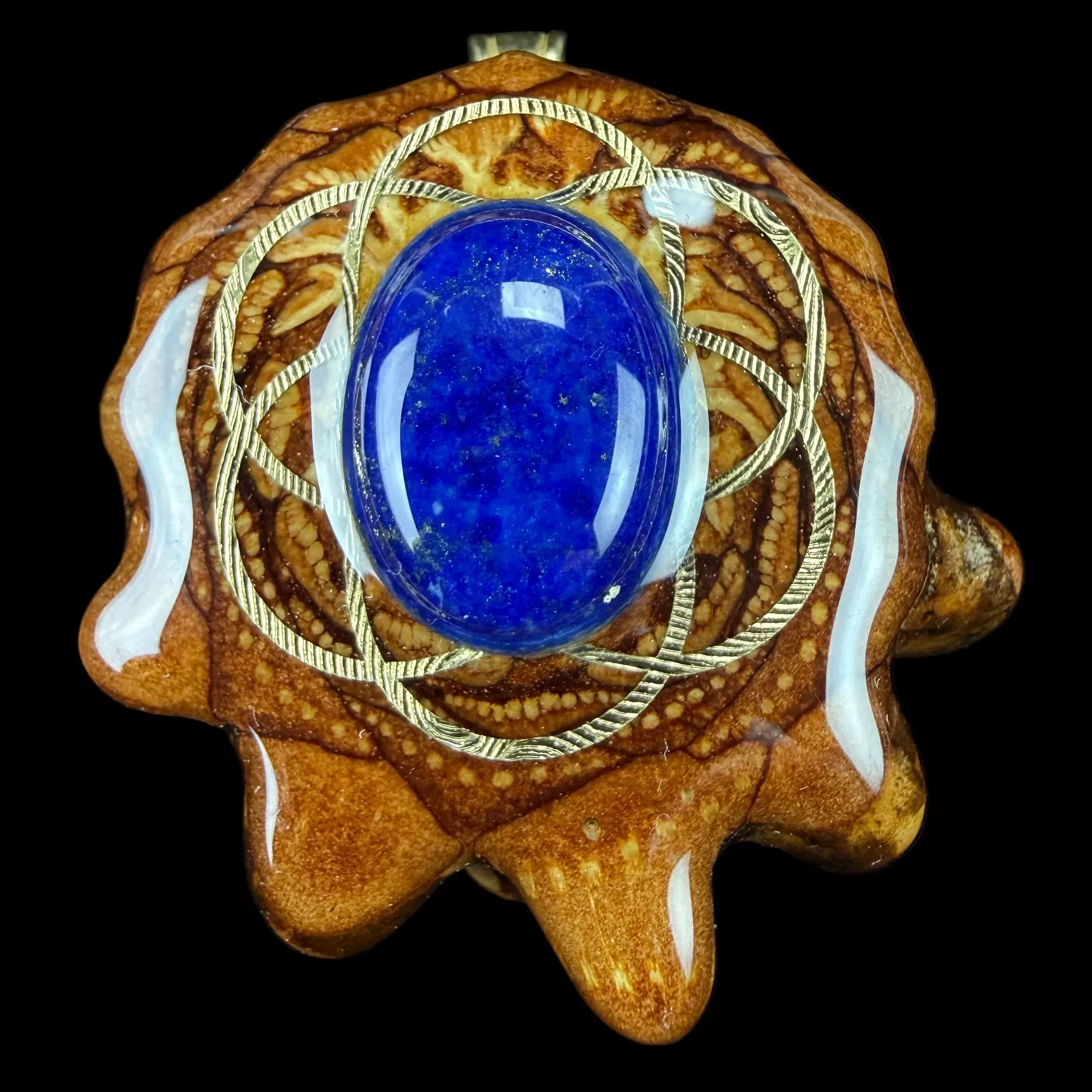 Lapis Lazuli W/ Gold SOL by Third Eye Pinecones