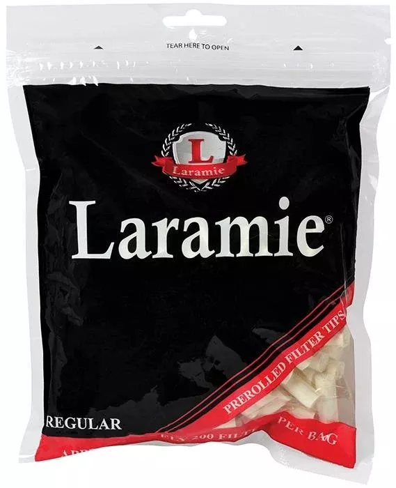 Laramie Regular Pre-Rolled Filter Tips – 8mm (200ct Bag)