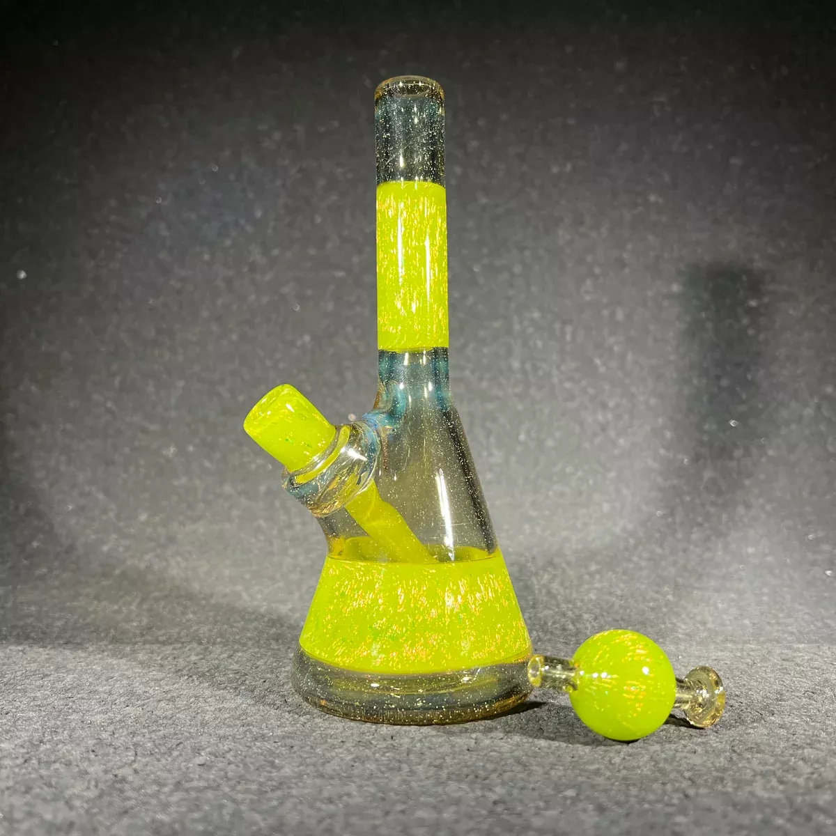 Lekseno Glass - Parallax & Green Dicro (CFL) Minitube