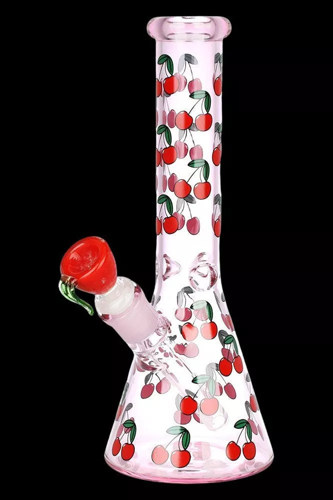 Life Is A Bowl Of Cherries Beaker Bong – 10in