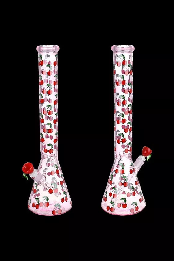 Life Is A Bowl Of Cherries Beaker Bong – 18in