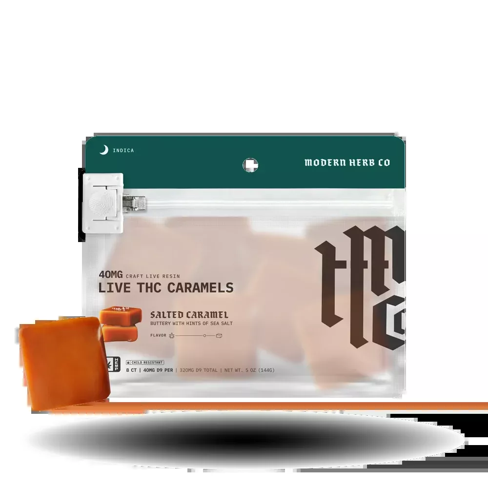 Live Resin Delta 9 Caramels Knockout (Organic) 8ct