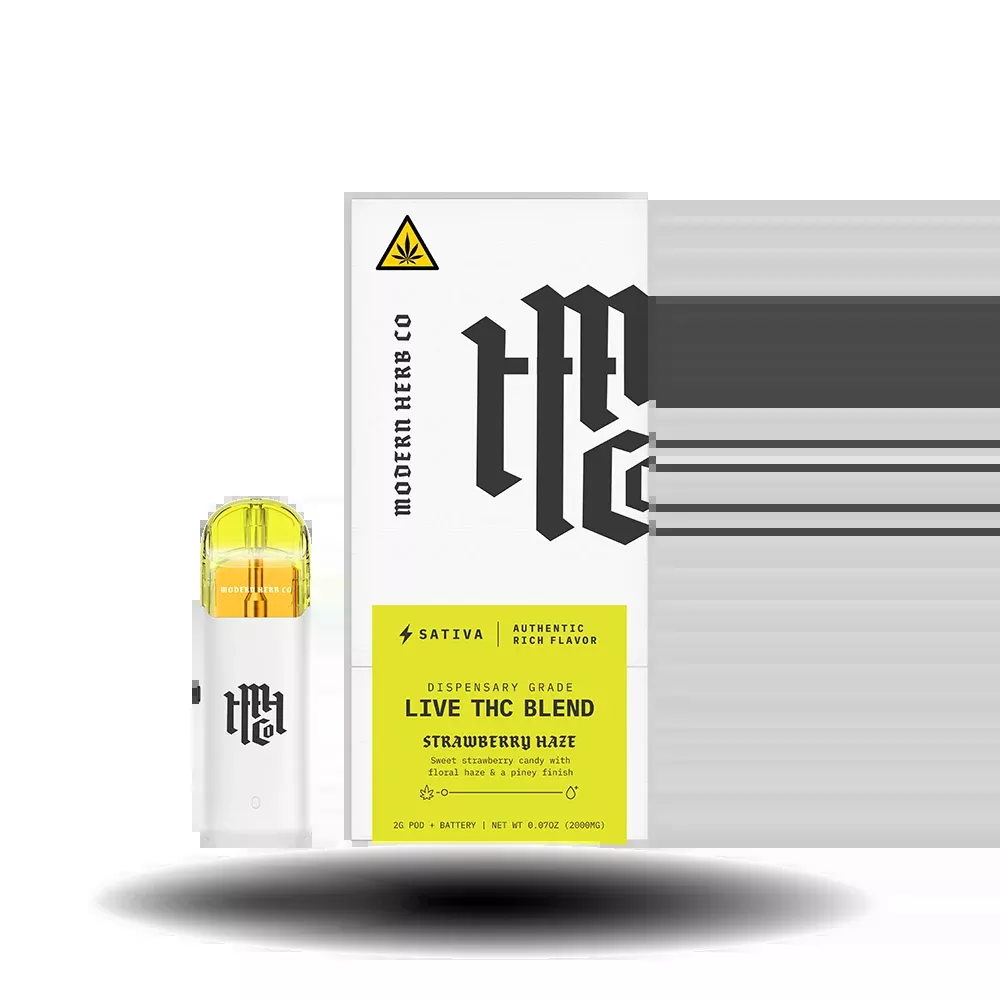 Live THC Pod Starter Kit: Strawberry Haze (Sativa) 2g