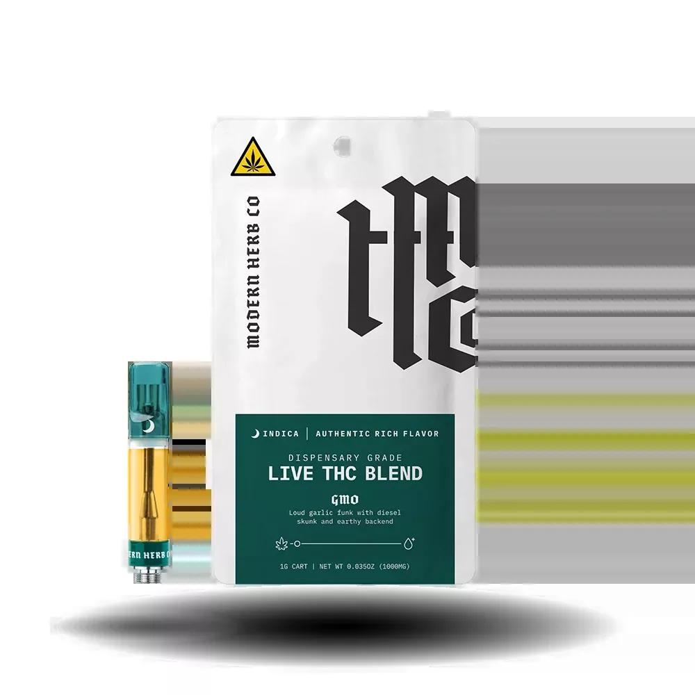 Live THC Vape Cartridge: GMO (Indica) 1g