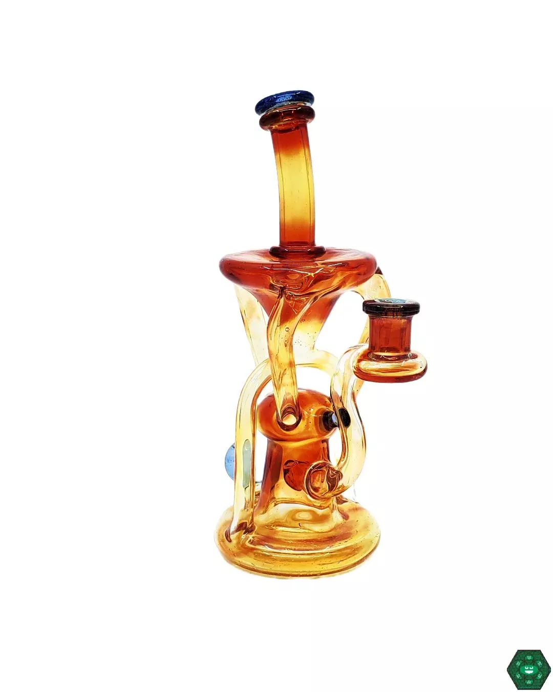Logi Glass Art Phoenix Recycler - Handcrafted Borosilicate Glass Rig