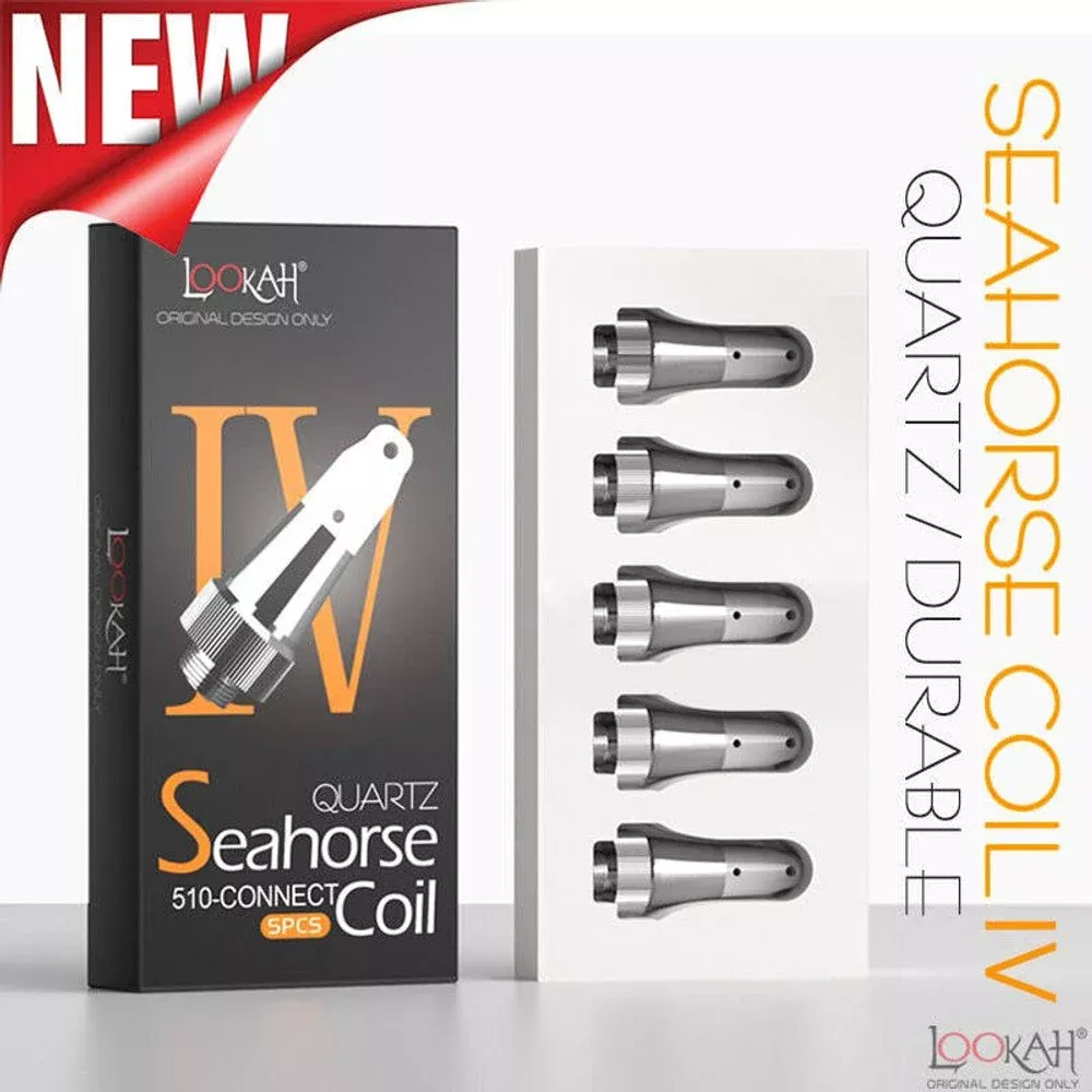Lookah Seahorse Quartz IV Coil – 5 Pack