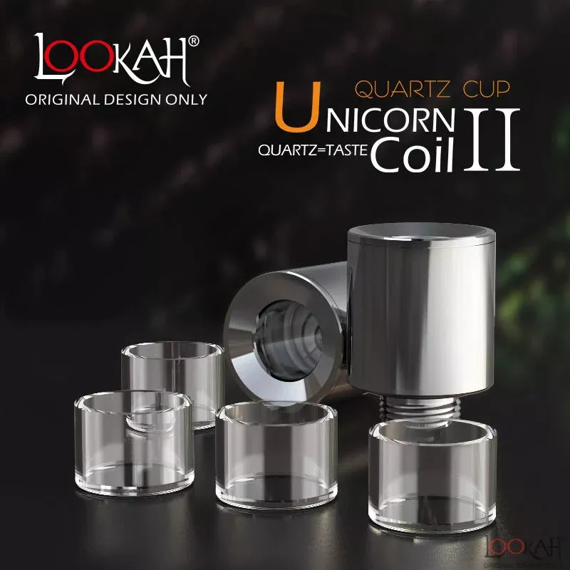 Lookah Unicorn Quartz Coil Type II – Base & Dish Set