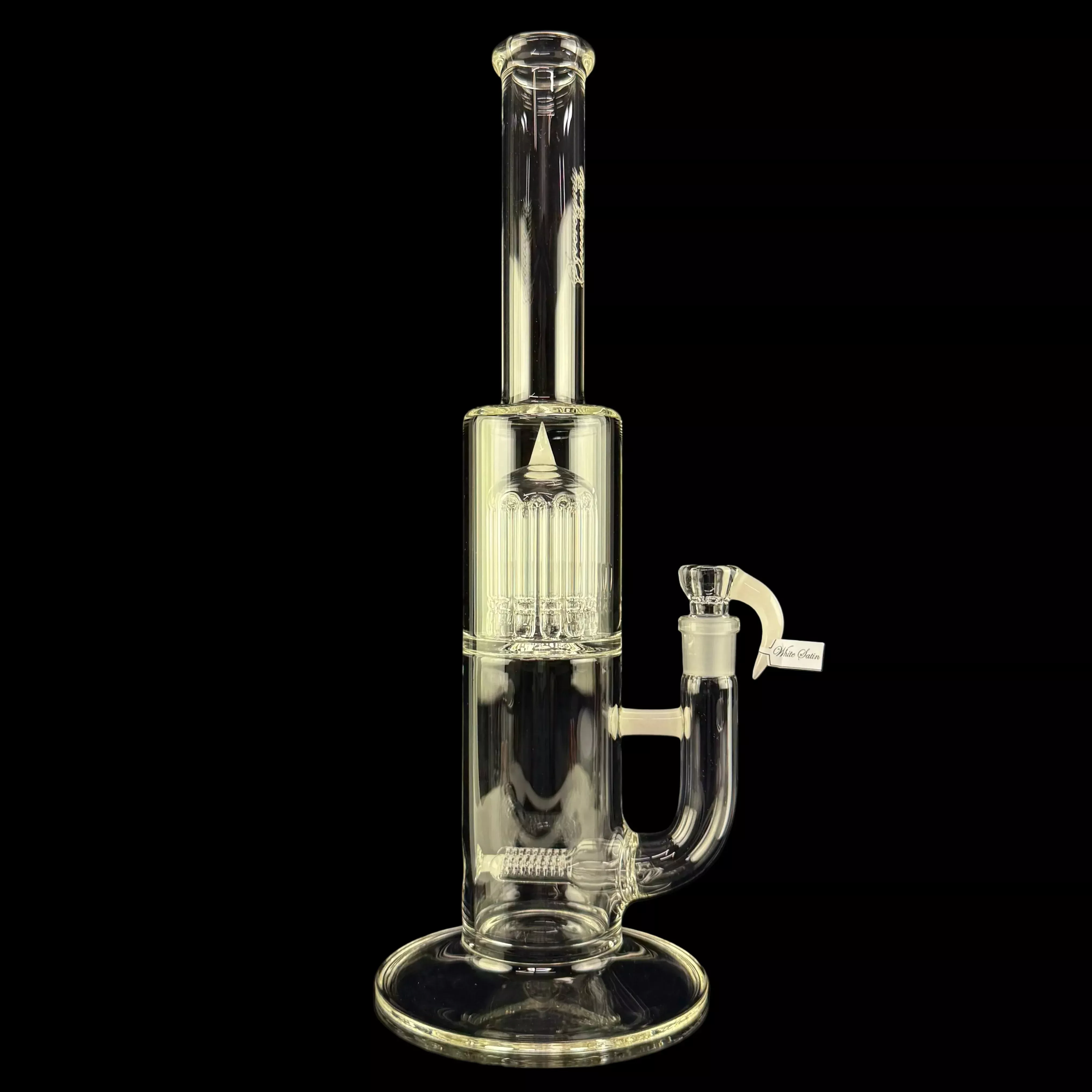 MA "White Satin" King 12 G Line 9 Cut UpGrid to 12 Arm Gridded Tree by Sovereignty Glass