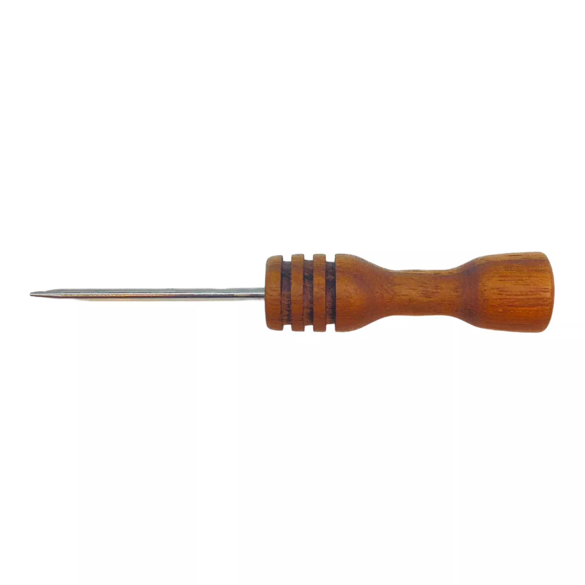 Mahogany Wood Handle Woodturned Dab Tool Or Pipe Poker With Honey Collecter Handle
