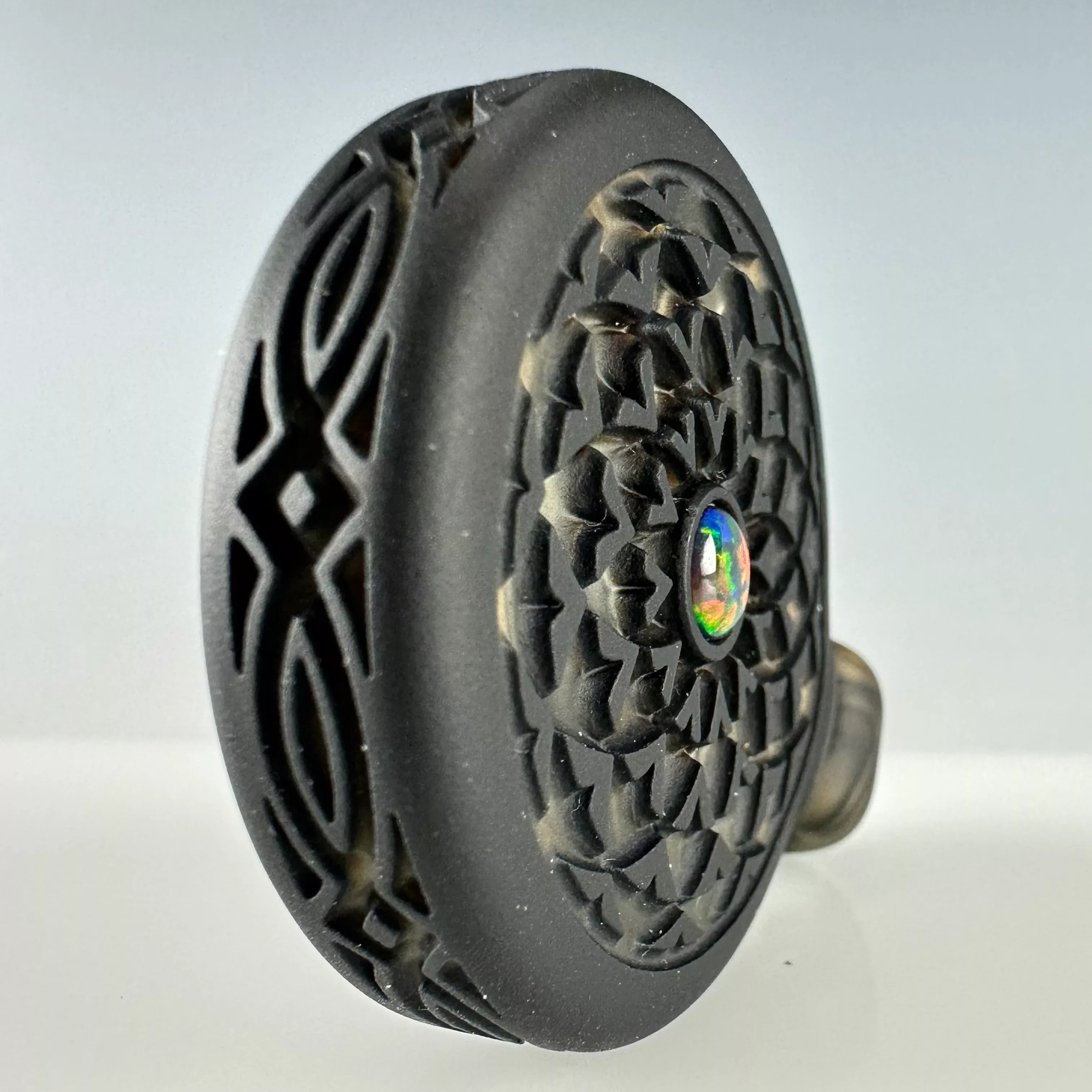 "Mandala Reversal" Pendant by GlassMaze