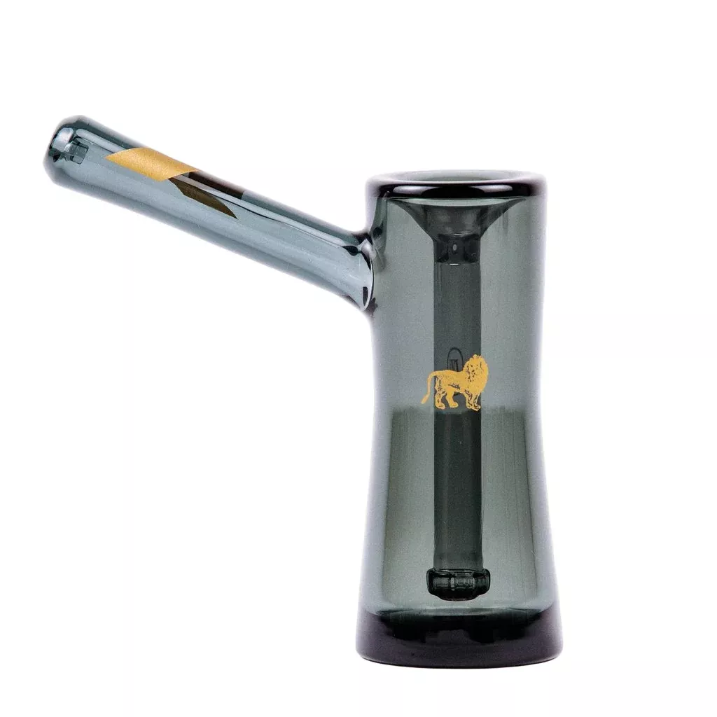Marley Natural Smoked Glass Bubbler – Gold Stripe Edition