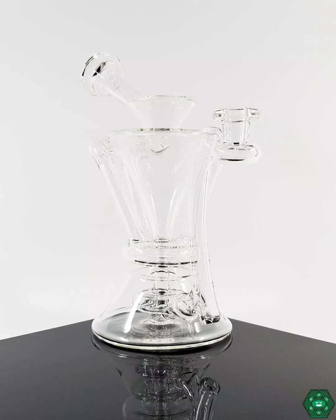 McGrew Glass Clear Internal Recycler #2 - High-Quality Glass Recycler for Smooth Hits