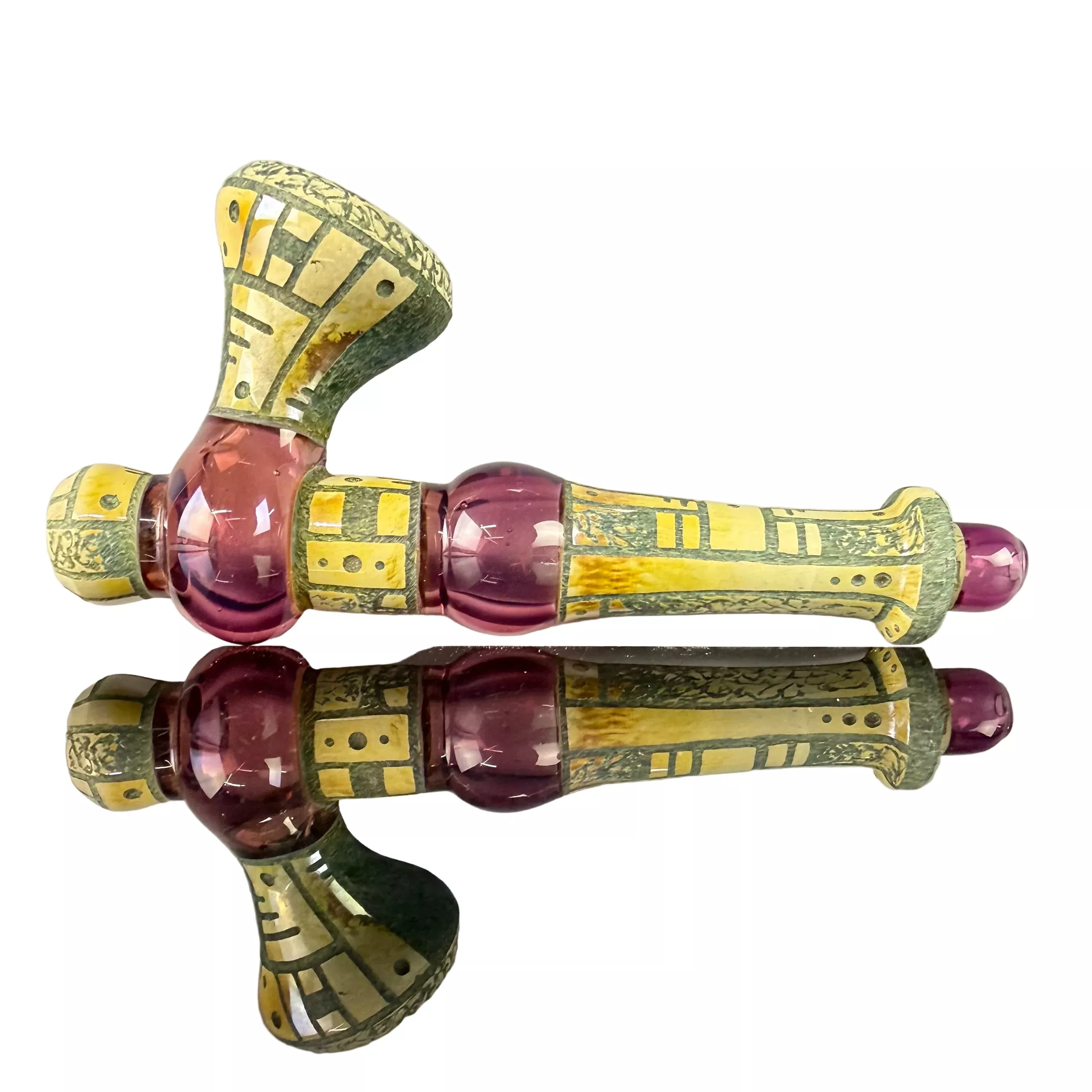 Medium "Blue Moon, Amethyst Purple" Peace Pipe by Corey Clark