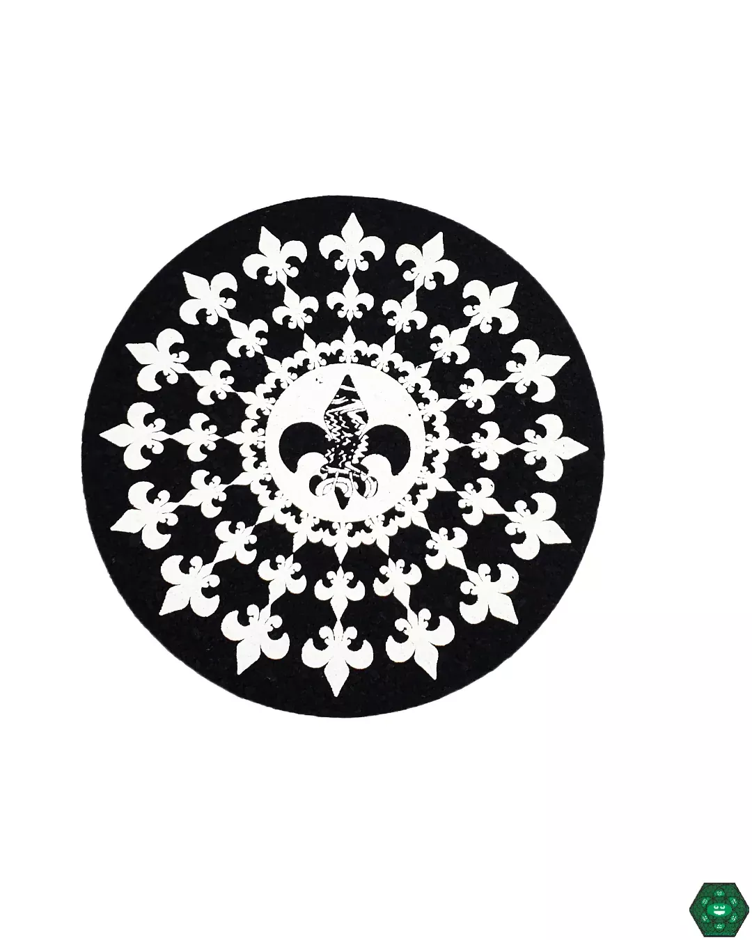 Mesonja Glass Mood Mat – Artistic, Non-Slip Dab Mat