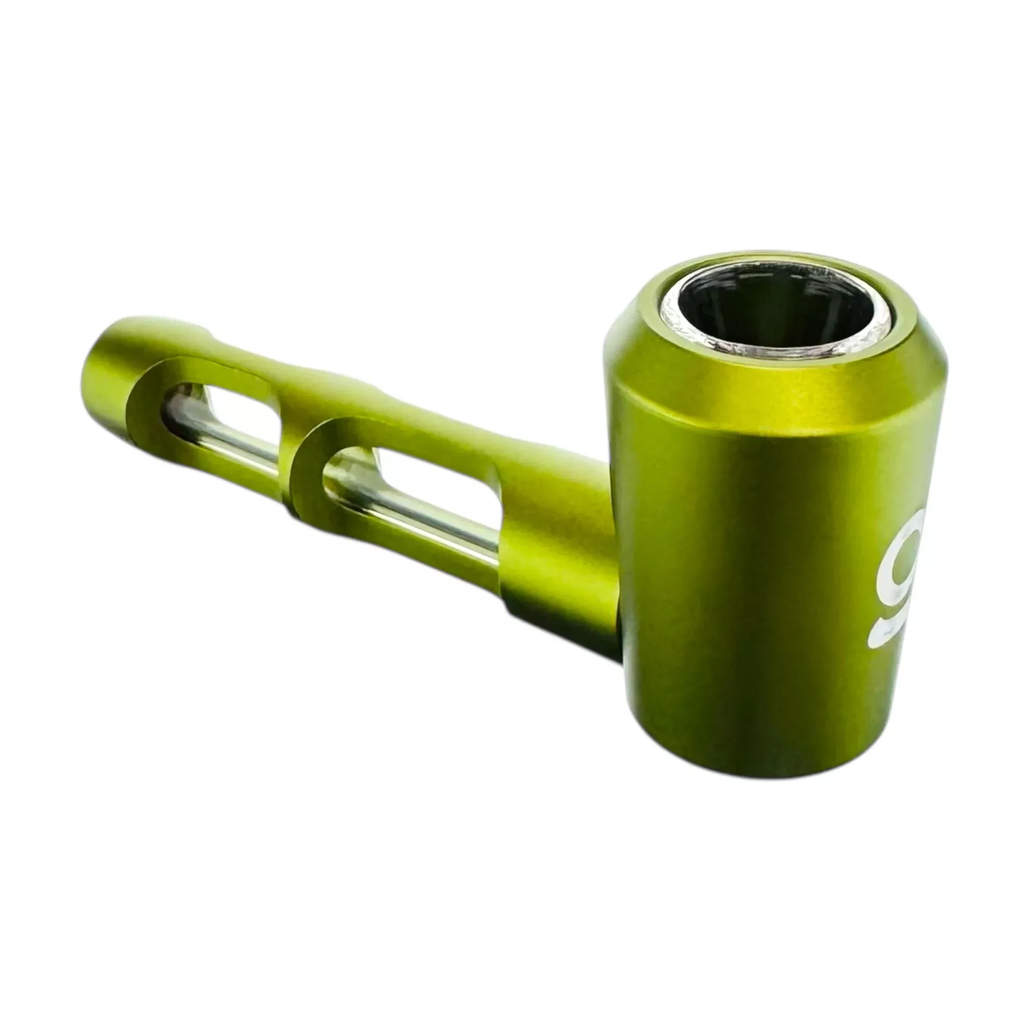Metal Hammer And Glass Hybrid Pipe By Onorok - Green