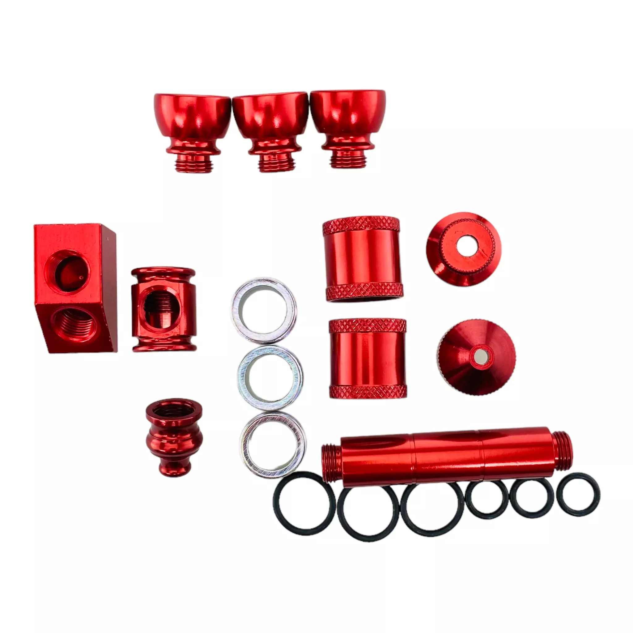 Metal Hand Pipes Create 15 - Aluminum Metal Smoking Pipe Makers Kit Red