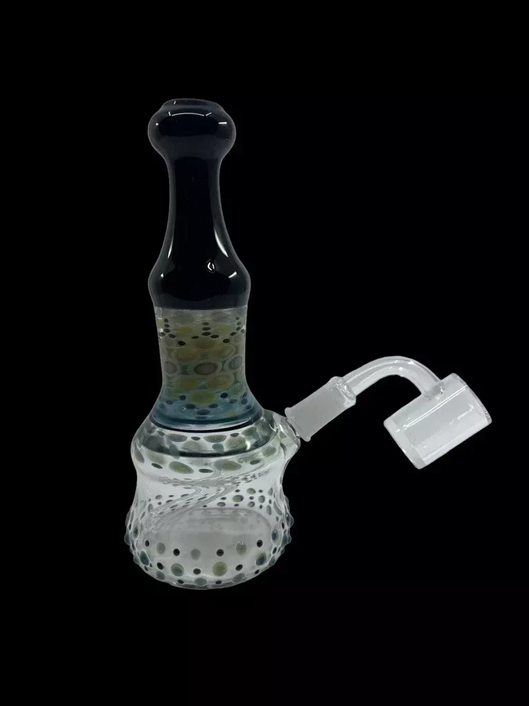 Micro Dot Stack Beaker Bong with Vibrant Design