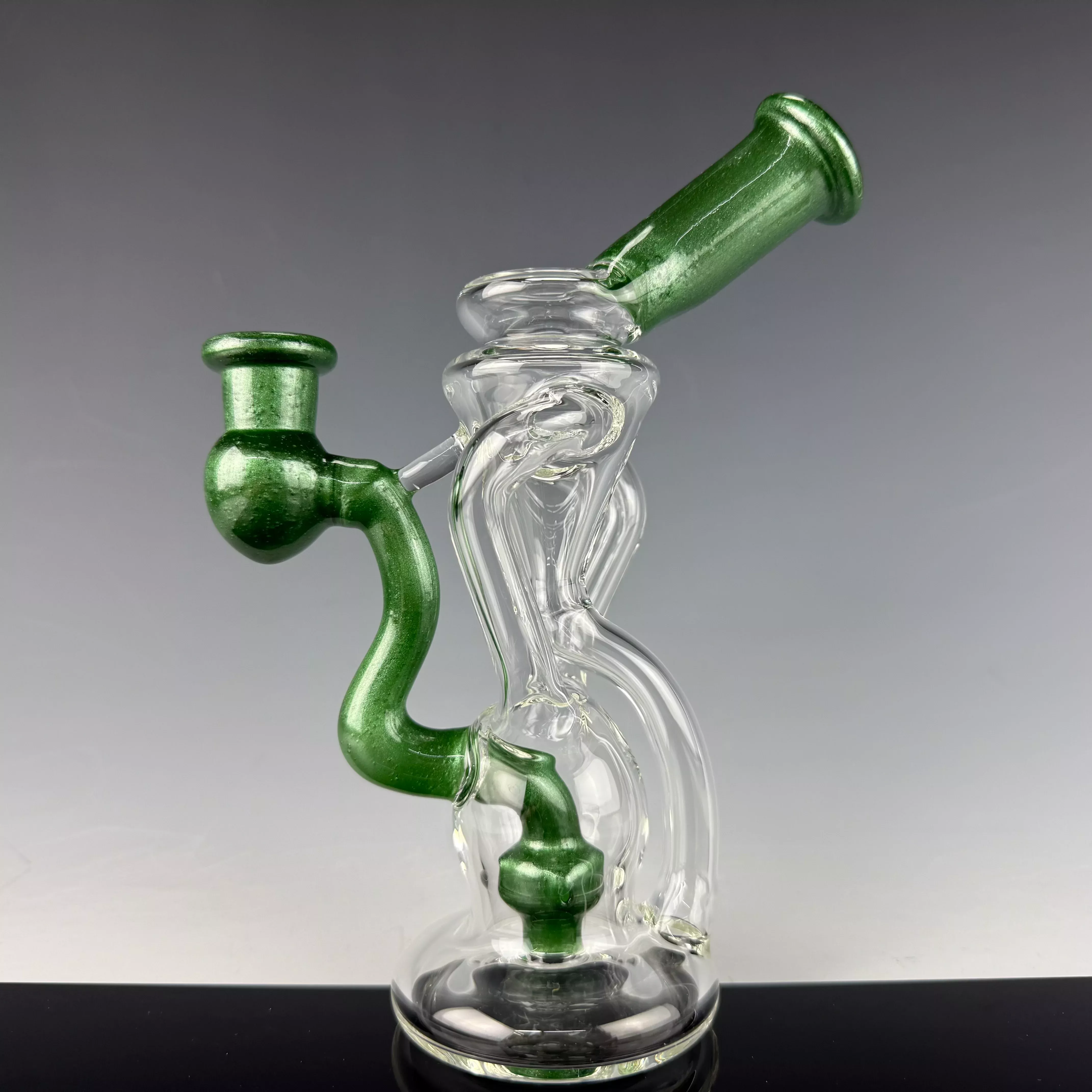"Mighty Moss" Dual Uptake Floating Recycler by N3rd Glass