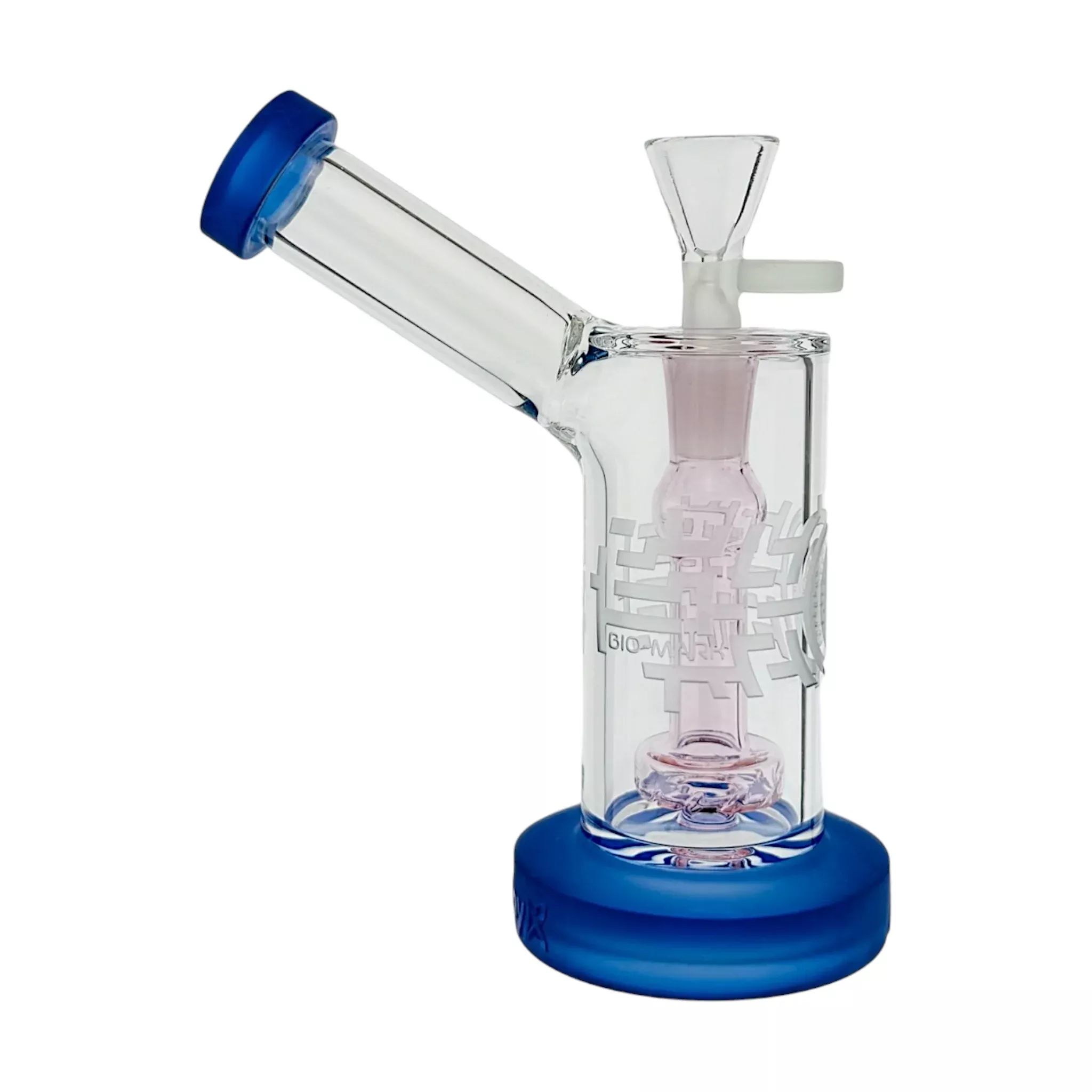 Milkyway Glass Bio Mark Bubbler Water Pipe Pink And Blue