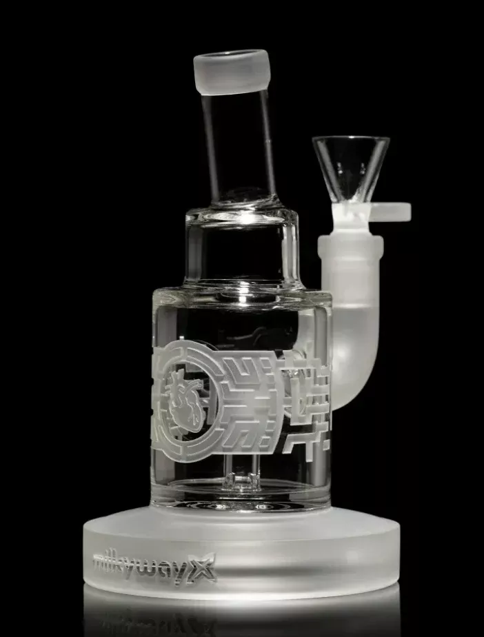 Milkyway Glass Bio-Mark Pulse Dab Rig – Compact & Stylish 6-Inch Design