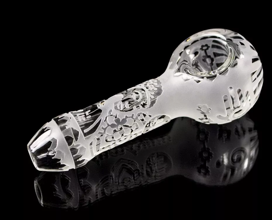 Milkyway Glass Buddha Hand Pipe - Intricate Design (Assorted Colors)