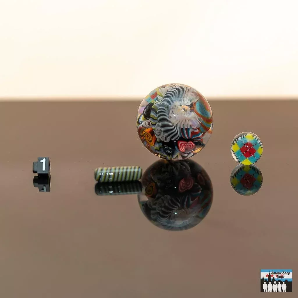Millennium Glass 3-Piece Terp Slurper Set | Assorted Designs | Vibrant Dabbing Essentials