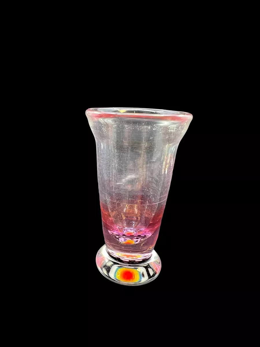 Millennium Glass Fumed Shot Glass with Millie #2 | Premium Handcrafted Glassware