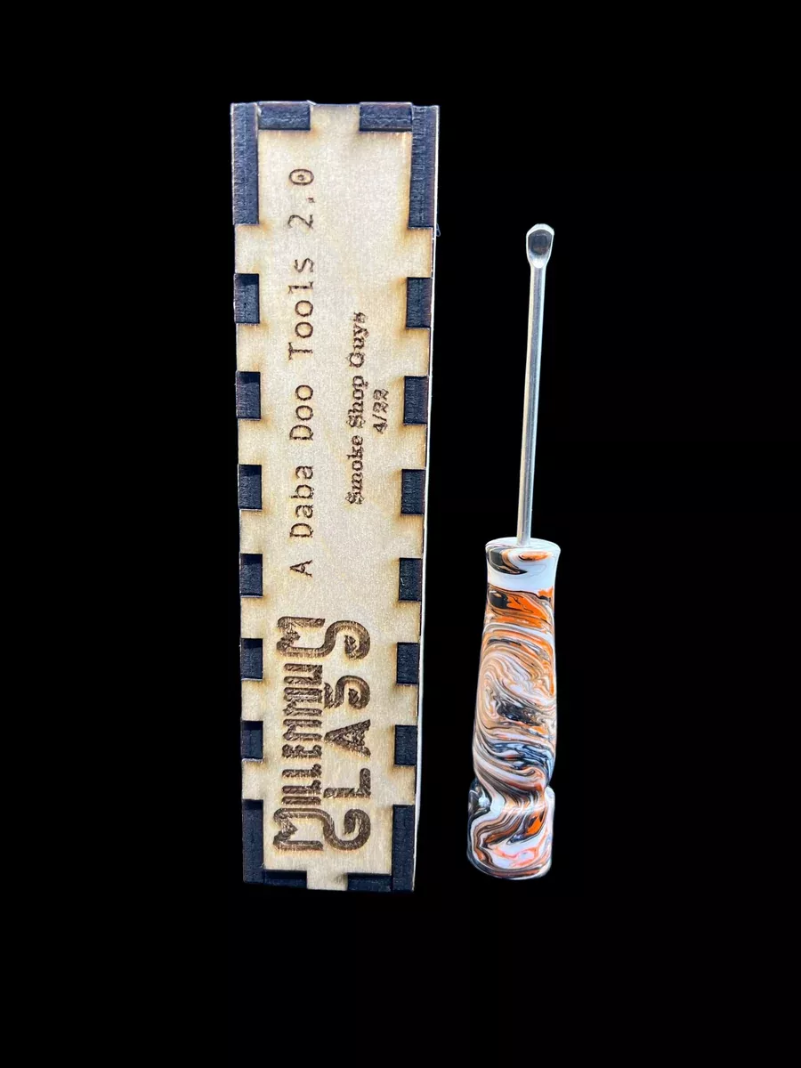 Millennium Glass x Adabadoo Lathe-Spun Dabber with Millie Inlay | Artistic & Functional Tool