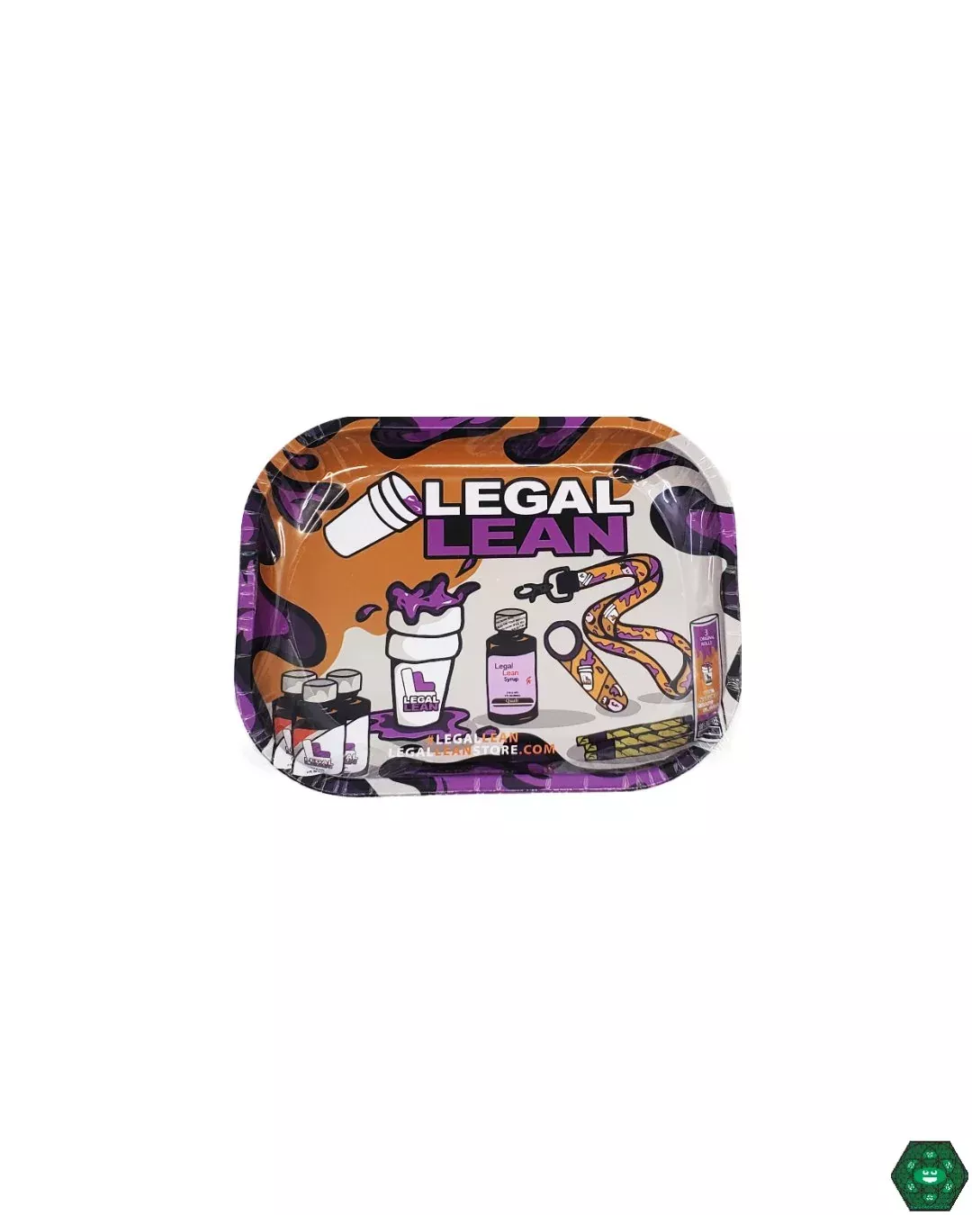 Mini Rolling Tray - Legal Lean Edition - Compact and Stylish Rolling Accessory