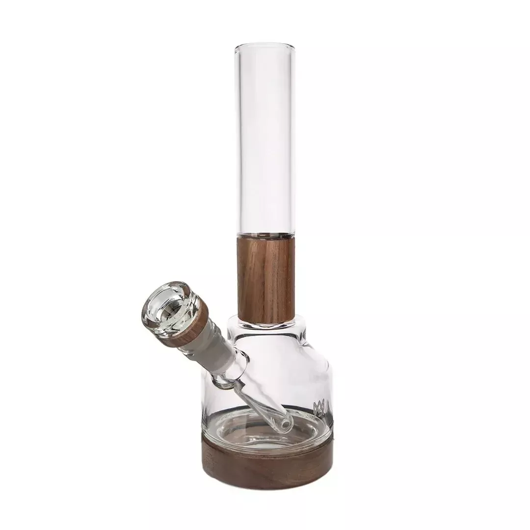 MJ Arsenal Alpine Palisade Bubbler Bong with Wood Accent