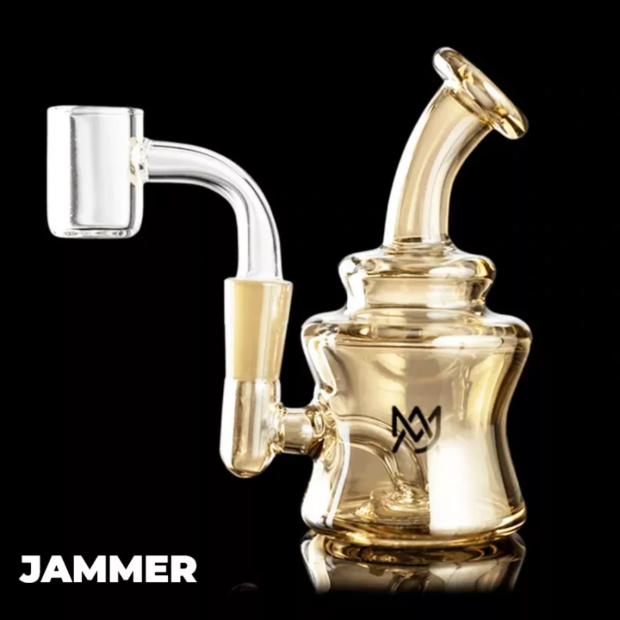 MJ Arsenal Gold Jammer Mini Rig – Compact Dab Rig for Smooth, Flavorful Hits