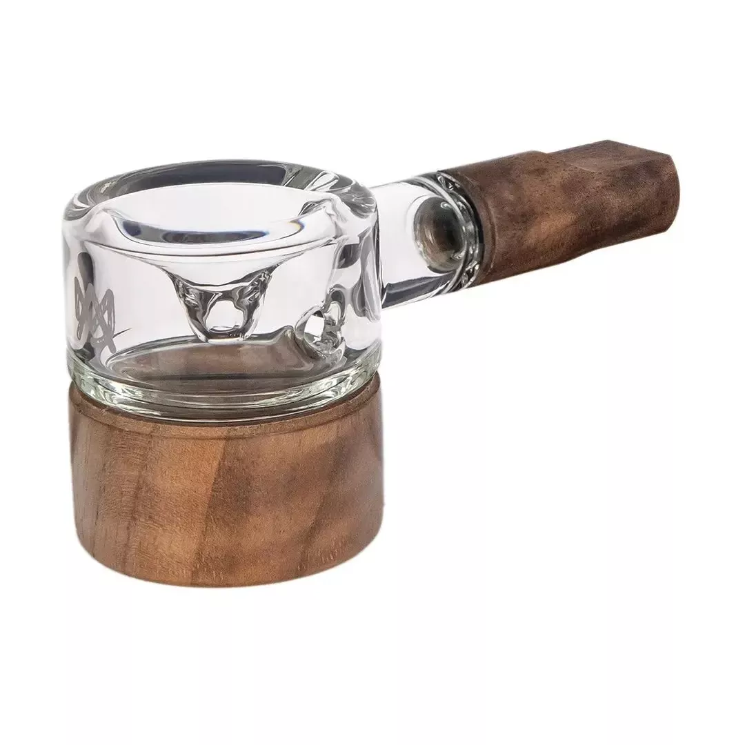 MJ Arsenal Granby Glass Spoon Pipe with Wood Accents