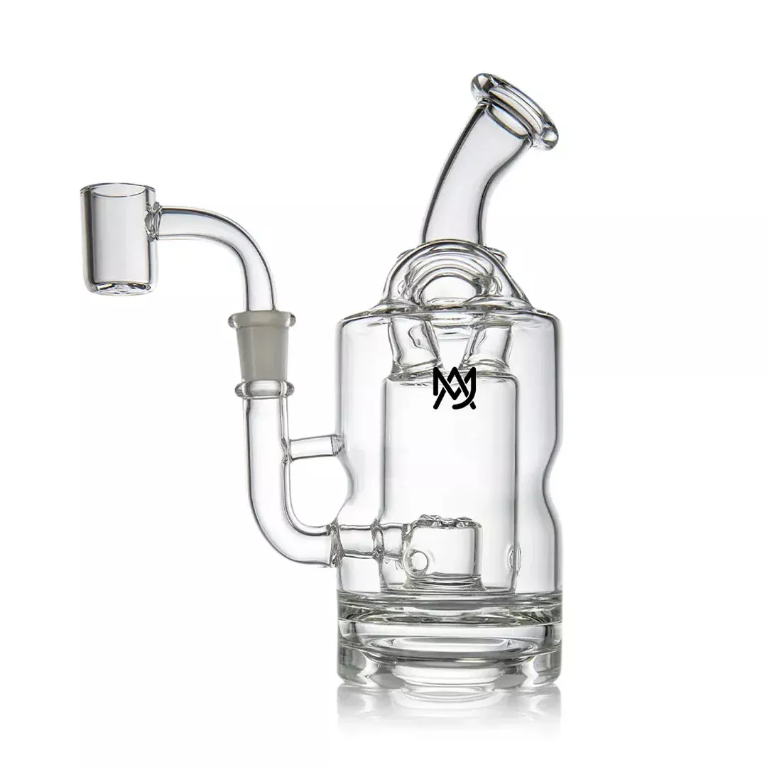 MJ Arsenal Turbine Mini Glass Dab Rig Recycler Perc