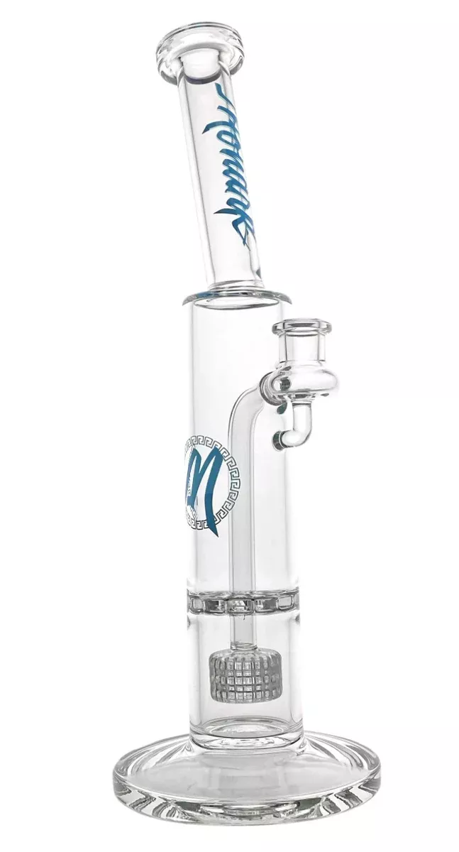 Monark Glass 13-Inch Clear Ratchet with Drop Matrix - Premium 50mm Design