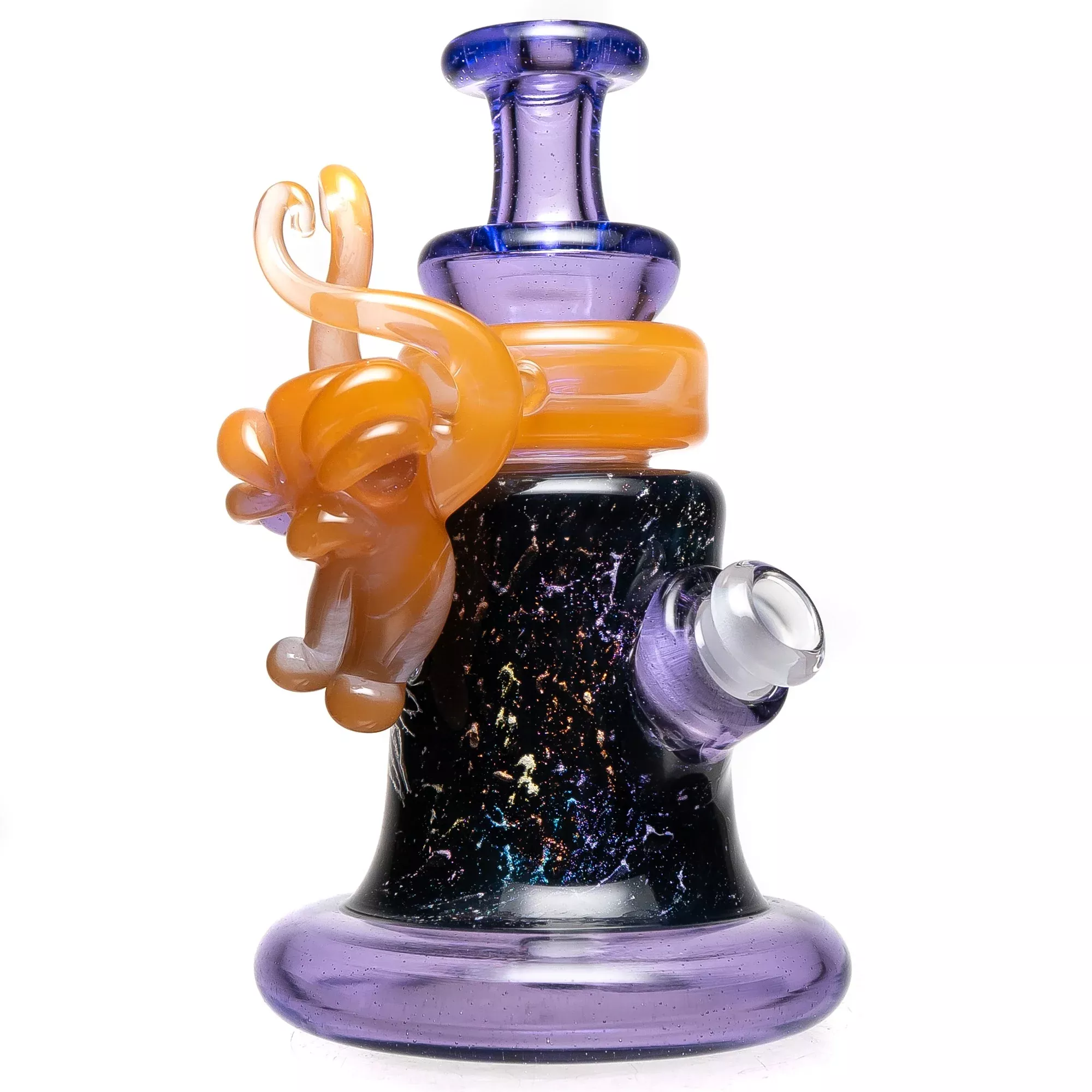 Mongrel Glass X Graham Driver - Dichro Tube - Purple Rain & Peach