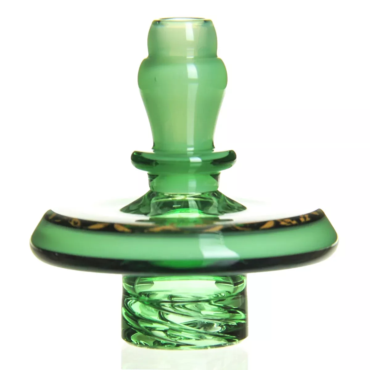 Mothership Glass - Maria Cap - Flower Of Life - Milky Green