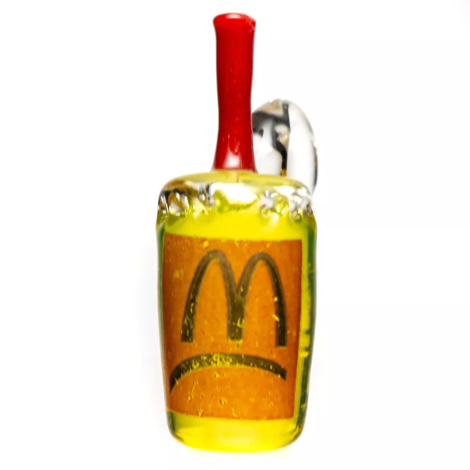 Mr. V - McDonalds Cup Pendant - UV Illuminati & Red