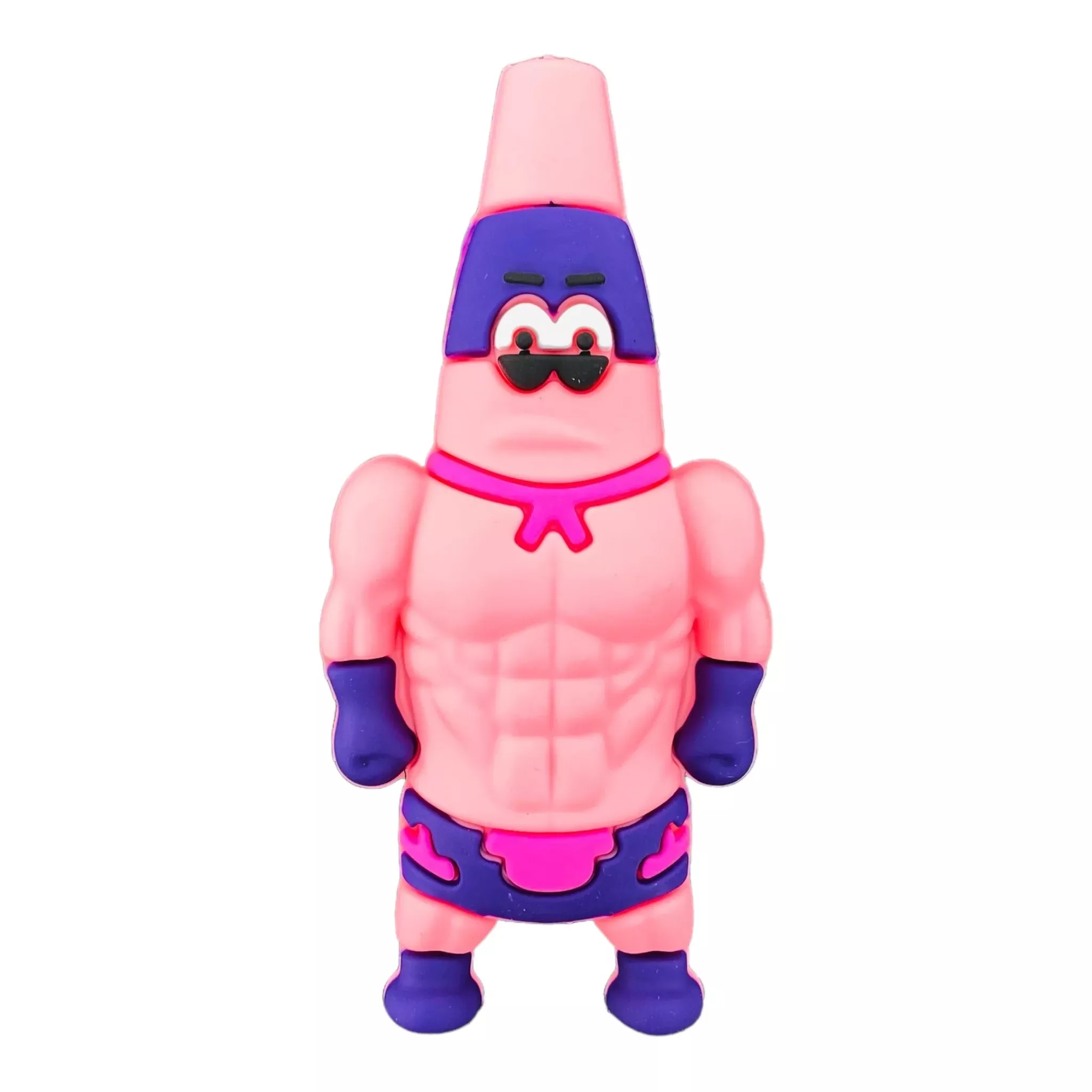 Muscular Pink Star Fish Silicone Hand Pipe