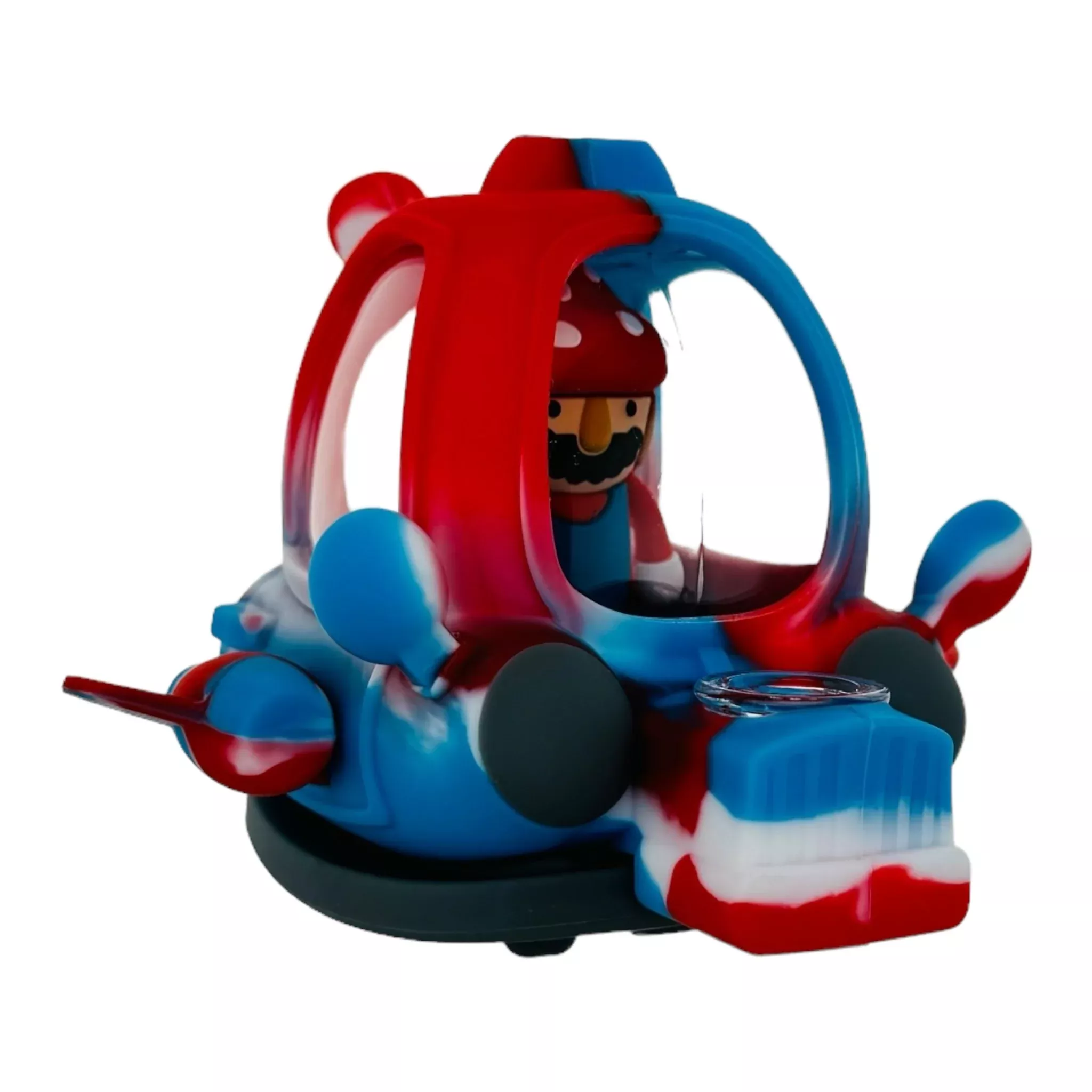 Mushroom Man Silicone Rubber Water Pipe Bong