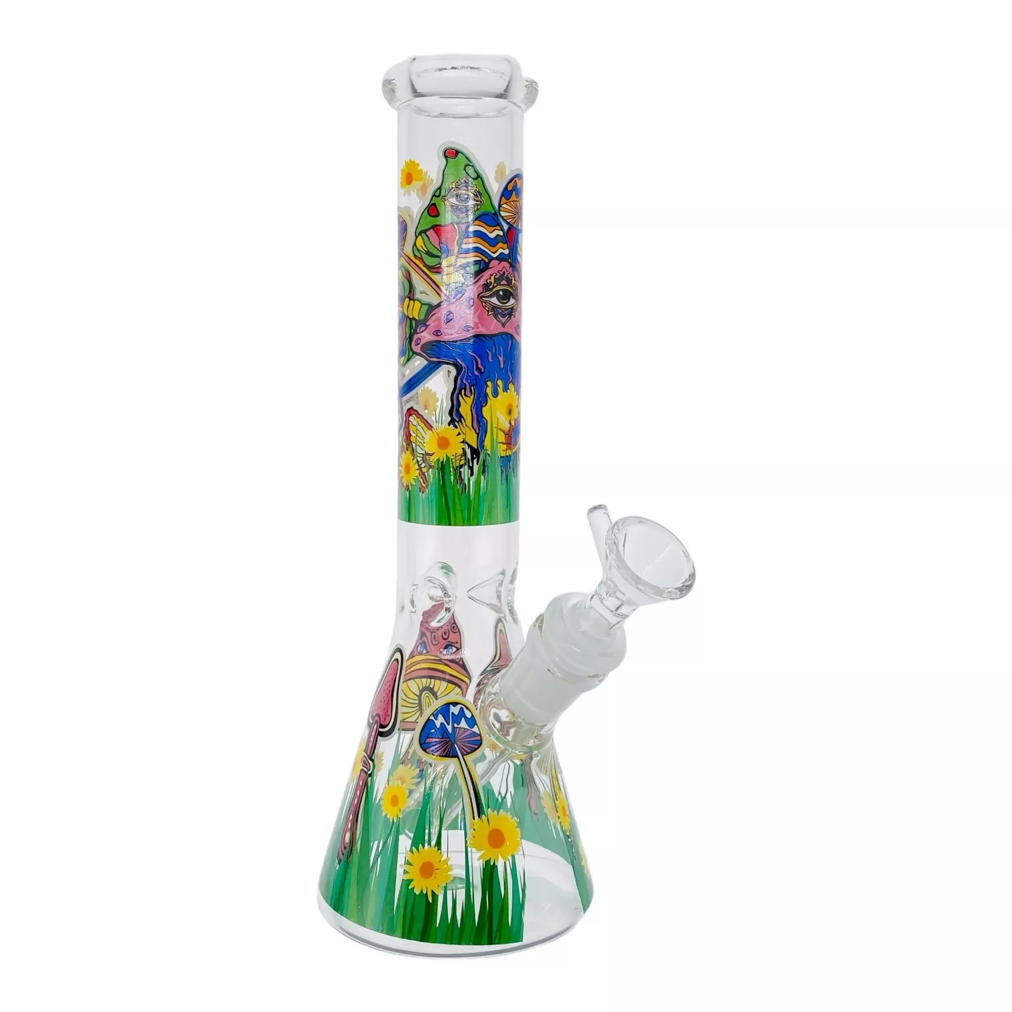 The Mushrooms Have Eyes Beaker Bong 10 Inches
