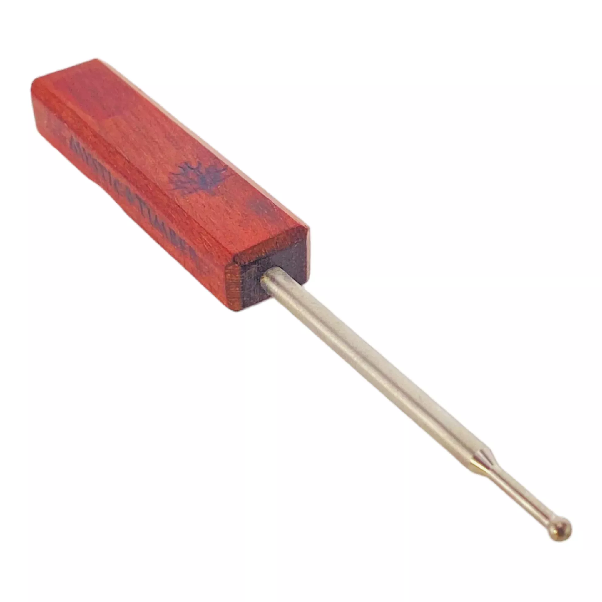 Mystic Timber - Small Ball Point Titanium Dab Tool With Wood Handle