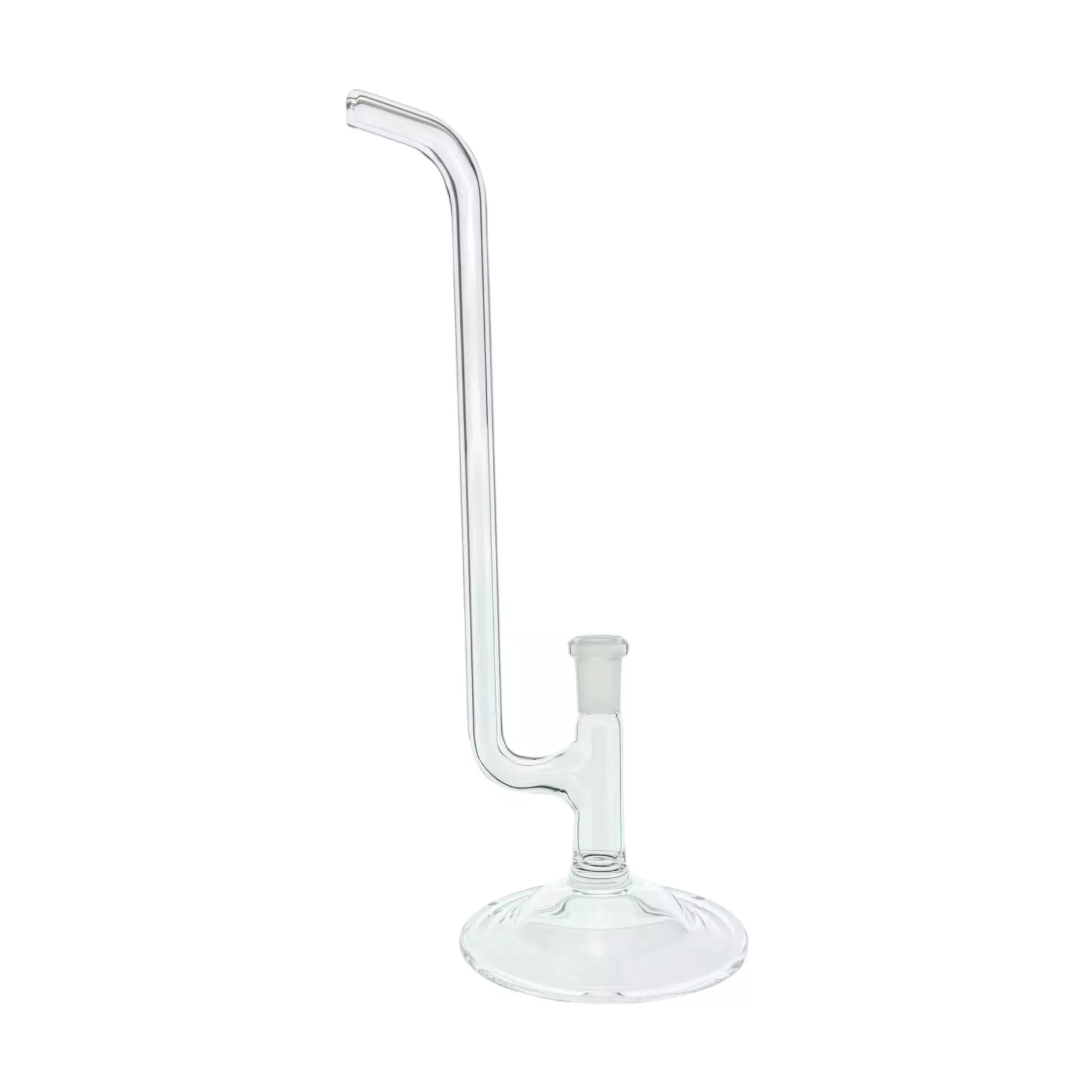 N3RD Glass - 10mm Simple Straight Tube Clear Dry Dab Rig