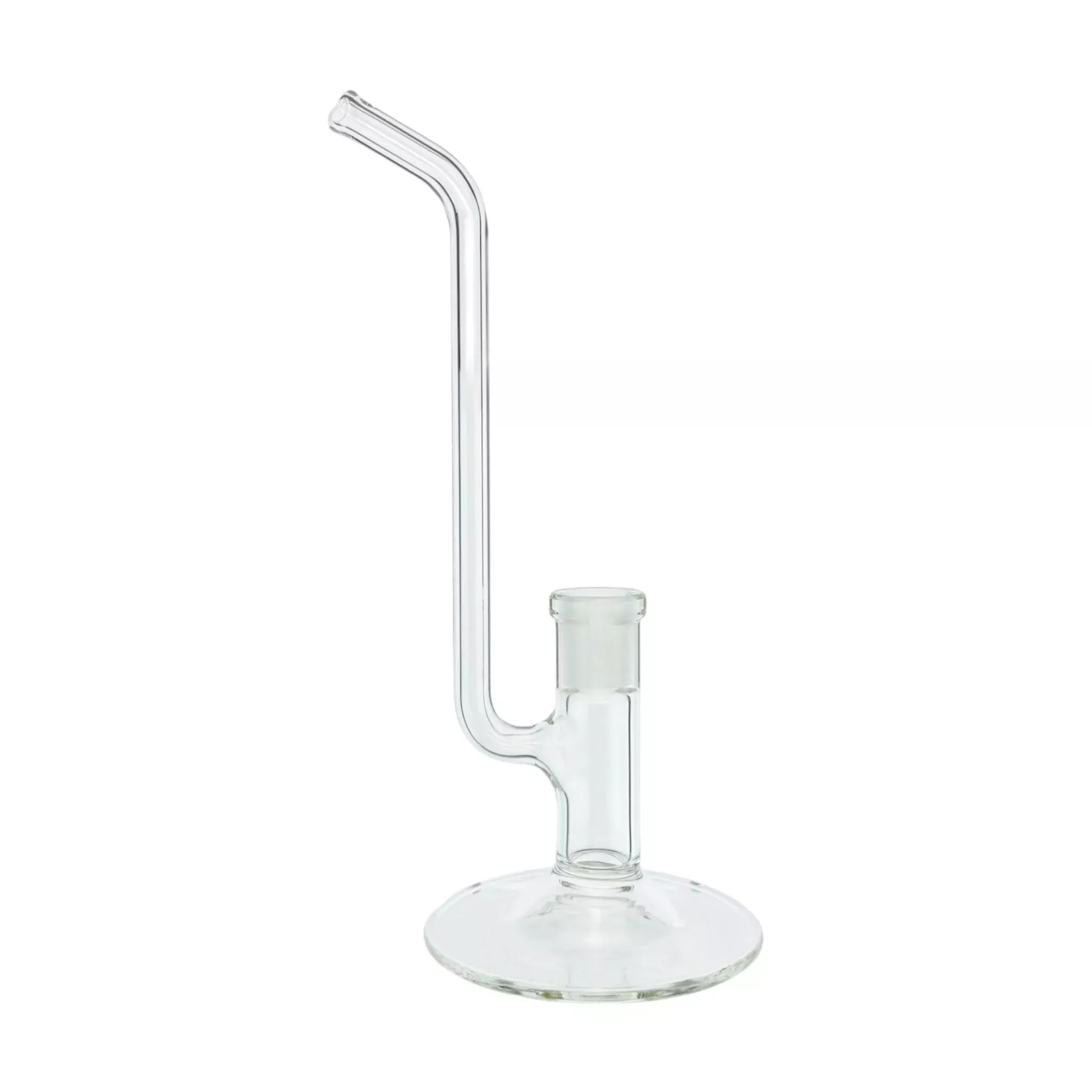 N3RD Glass - 14mm Simple Straight Tube Clear Dry Dab Rig