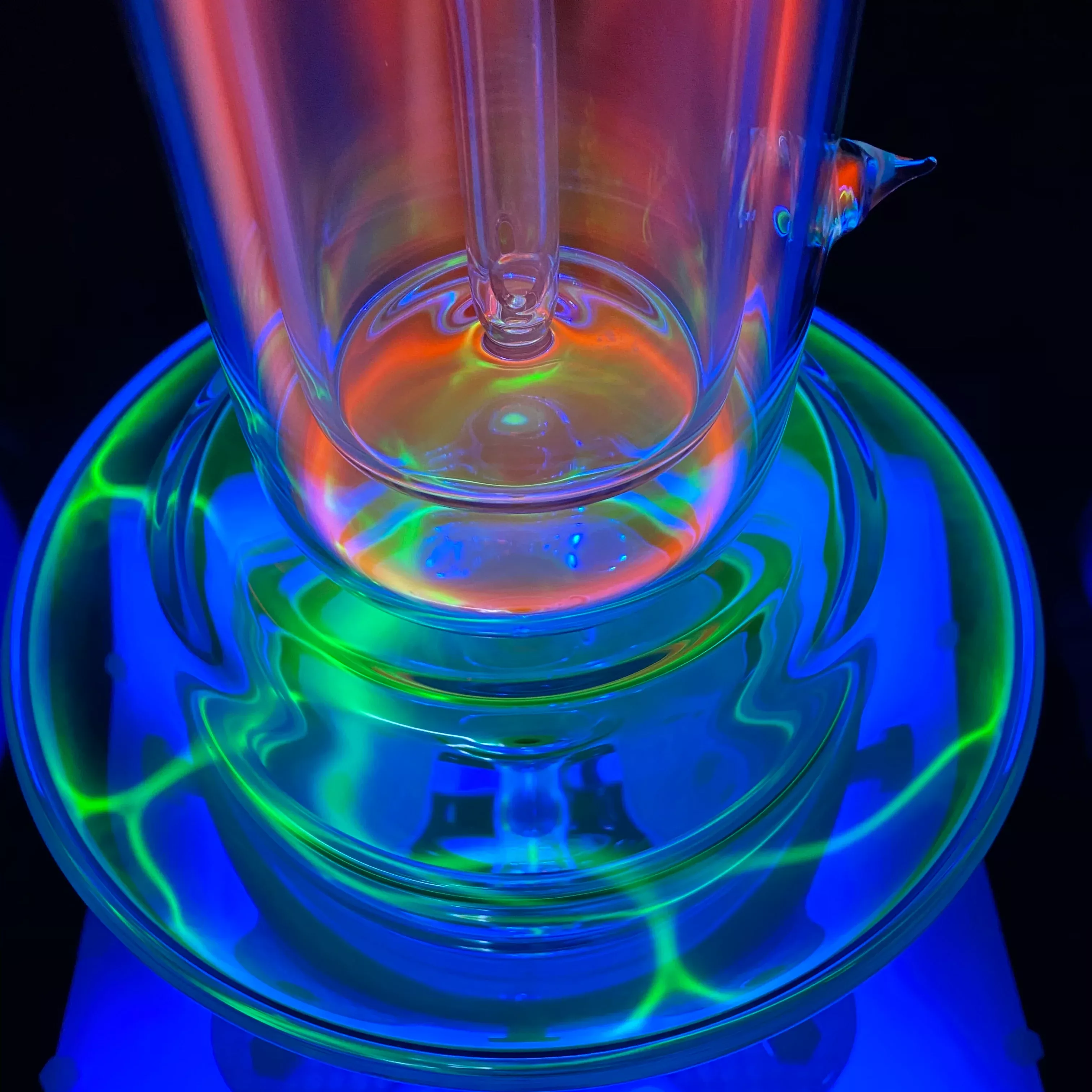 Neon Plasma Rig by N3rd Glass