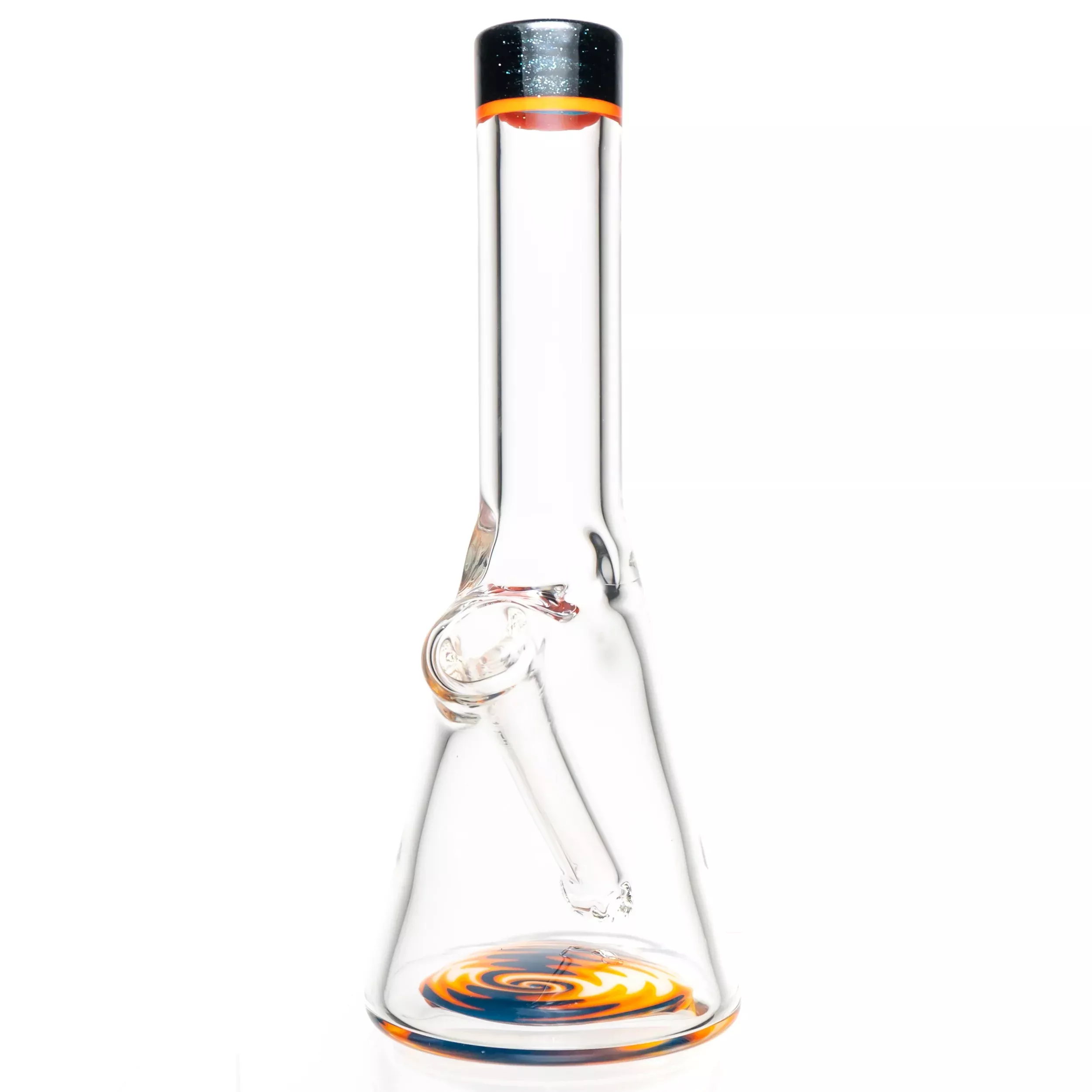 Nes Glass - Mini Tube - Reversal Bottom - Heavy Blue L. w / Lava Wag