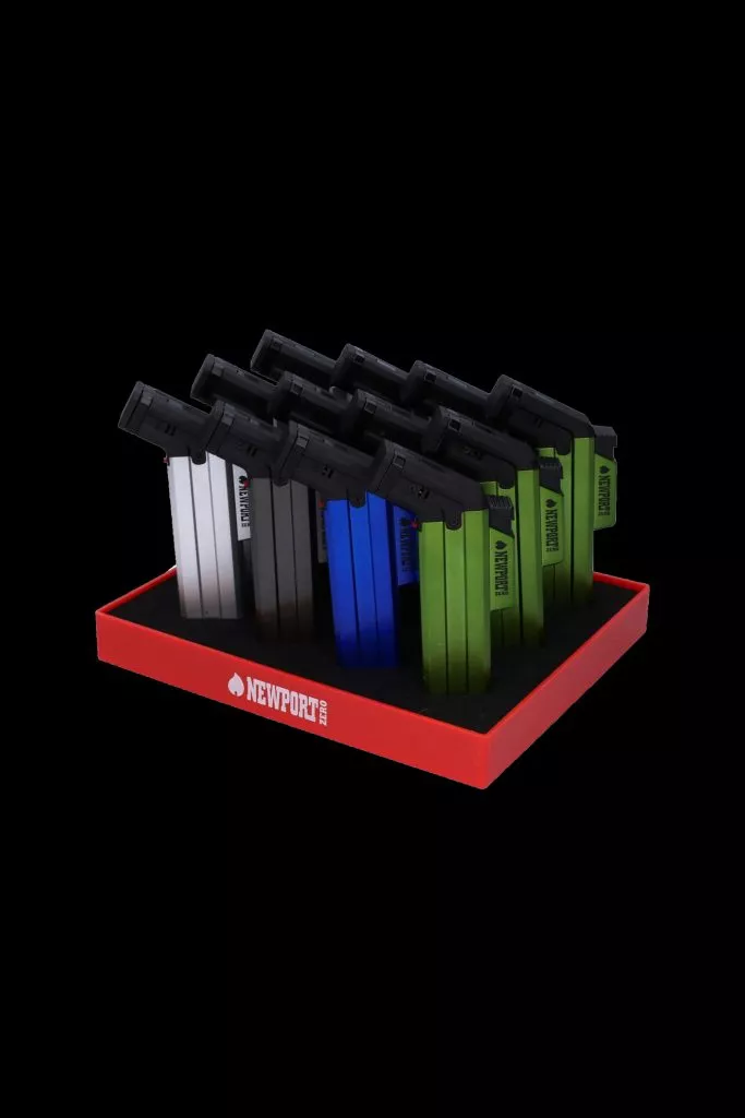 Newport Zero Side Torch Lighters Assorted Long – 12 pk