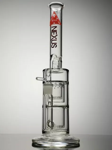 Nexus 15" Juggernaut clear glass with red print
