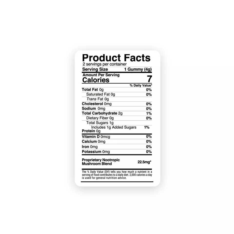 Nootropic Mushroom Blend Gummies - Mushroom Blend - 22.5mg - Fruity Mix - Hocus Pocus