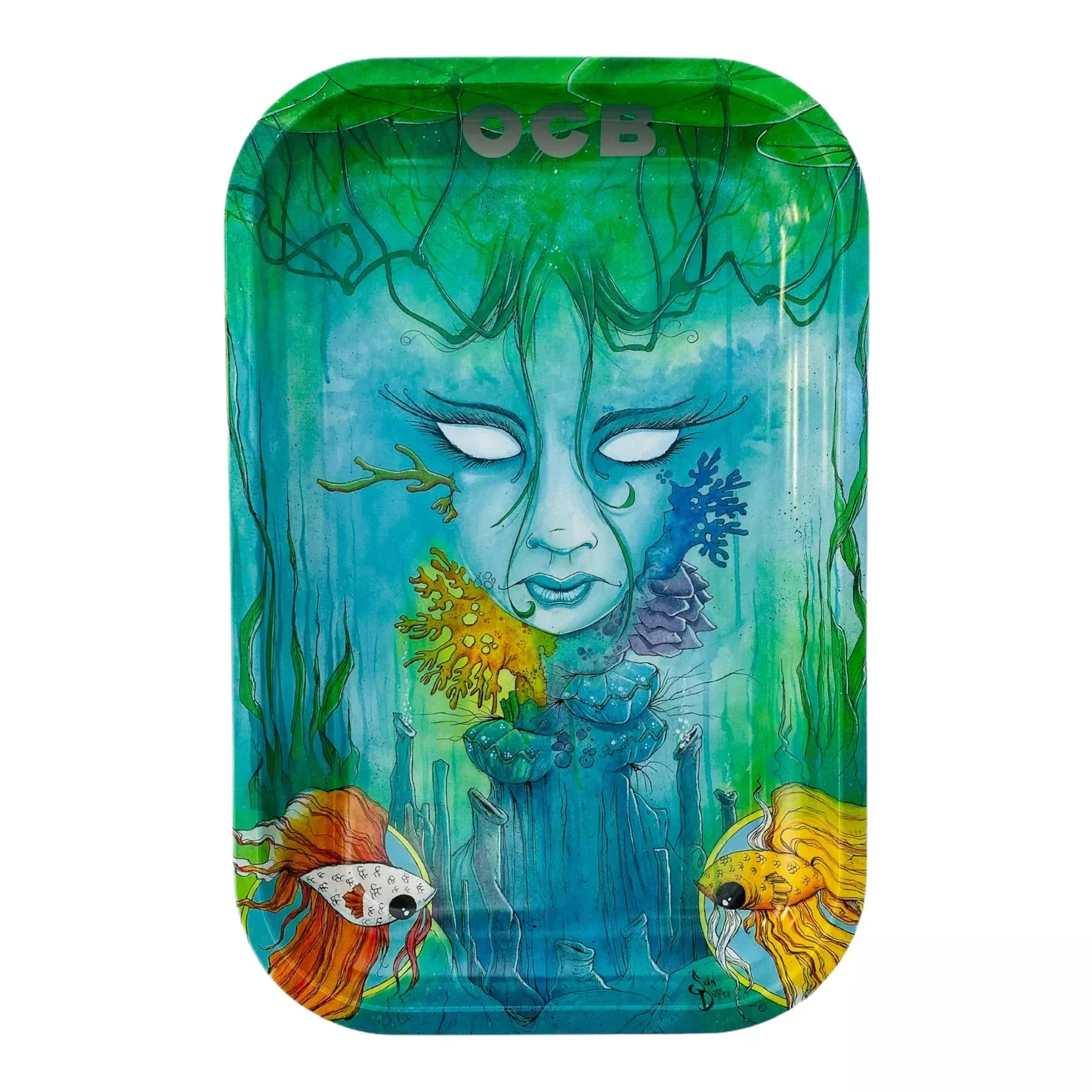 OCB Rolling Tray Medium Brackish